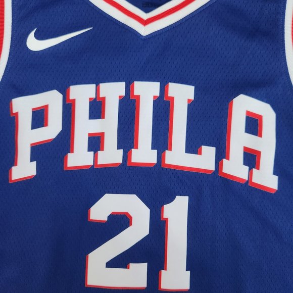 Philadelphia 76ers Joel Embiid Nike Swingman Jersey Men's Size Large - Picture 3 of 11